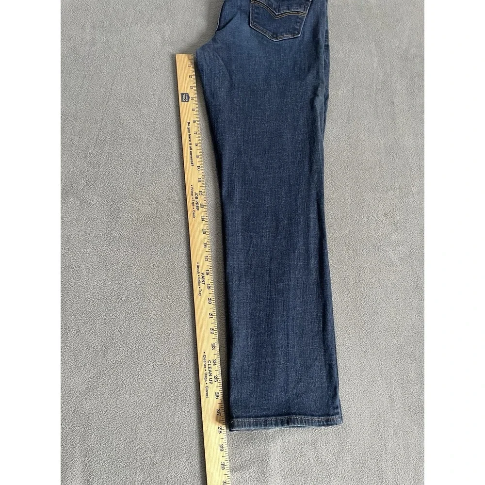 Levi's Women's 30x29 505 Straight Leg Jeans Medium Wash Denim Blue  Flap Pockets
